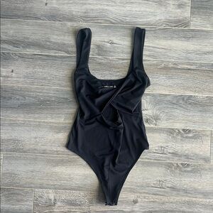 Abercrombie and Fitch Black Cut Out Bodysuit